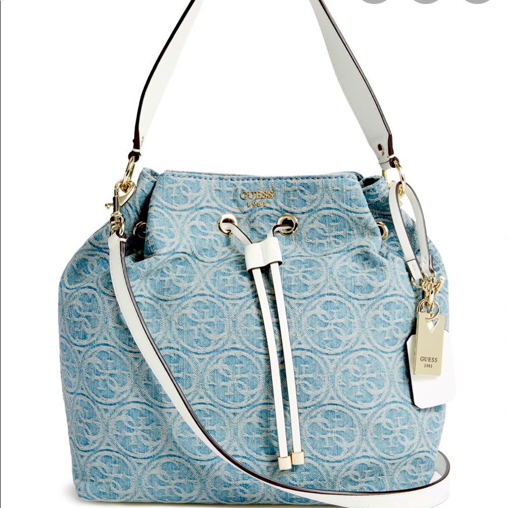 Guess Juliana Bucket Bag in denim
